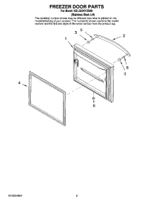 05 - Freezer Door Parts parts for Kitchenaid Refrigerator KBLS22KVSS00 from AppliancePartsPros.com