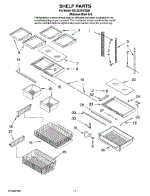 06 - Shelf Parts parts for Kitchenaid Refrigerator KBLS22KVSS00 from AppliancePartsPros.com