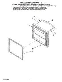05 - Freezer Door Parts parts for Kitchenaid Refrigerator KBLS22EVMS00 from AppliancePartsPros.com