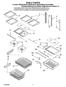 06 - Shelf Parts parts for Kitchenaid Refrigerator KBRS22EVMS00 from AppliancePartsPros.com