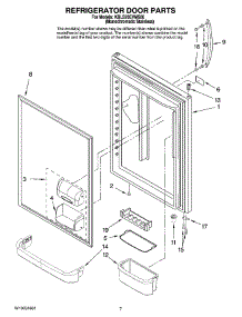 04 - Refrigerator Door Parts parts for Kitchenaid Refrigerator KBLS20EVMS00 from AppliancePartsPros.com