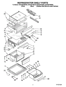 03 - Refrigerator Shelf Parts parts for Kitchenaid Refrigerator KSCK25FVBL00 from AppliancePartsPros.com