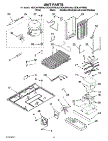 11 - Unit Parts parts for Kitchenaid Refrigerator KSCK25FVBL00 from AppliancePartsPros.com