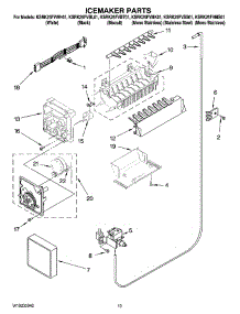 12 - Icemaker Parts, Optional Parts (Not Included) parts for Kitchenaid Refrigerator KSRK25FVBL01 from AppliancePartsPros.com