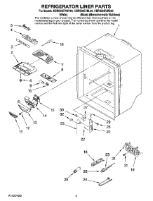 02 - Refrigerator Liner Parts parts for Kitchenaid Refrigerator KBRS20EVWH00 from AppliancePartsPros.com