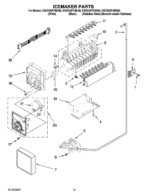 12 - Icemaker Parts, Optional Parts (Not Included) parts for Kitchenaid Refrigerator KSCK25FVMS00 from AppliancePartsPros.com