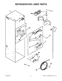 03 - Refrigerator Liner Parts parts for Kitchenaid Refrigerator KSSC48QTS03 from AppliancePartsPros.com