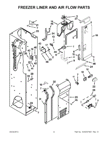 04 - Freezer Liner And Air Flow Parts parts for Kitchenaid Refrigerator KSSC48QTS03 from AppliancePartsPros.com