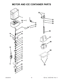 05 - Motor And Ice Container Parts parts for Kitchenaid Refrigerator KSSC48QTS03 from AppliancePartsPros.com
