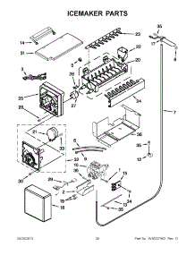 15 - Icemaker Parts parts for Kitchenaid Refrigerator KSSC48QTS03 from AppliancePartsPros.com