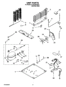 05 - Unit Parts parts for Kitchenaid Refrigerator KTRC22KVSS01 from AppliancePartsPros.com