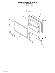 06 - Freezer Door Parts, Optional Parts (Not Included) parts for Kitchenaid Refrigerator KTRC22KVSS01 from AppliancePartsPros.com
