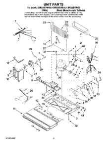 05 - Unit Parts parts for Kitchenaid Refrigerator KBRS20EVMS00 from AppliancePartsPros.com