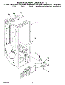 02 - Refrigerator Liner Parts parts for Kitchenaid Refrigerator KSRK25FVBT01 from AppliancePartsPros.com