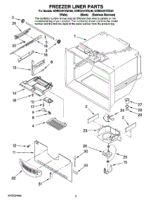 02 - Freezer Liner Parts parts for Kitchenaid Refrigerator KBRS22KVSS00 from AppliancePartsPros.com