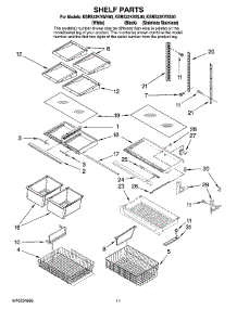 07 - Shelf Parts parts for Kitchenaid Refrigerator KBRS22KVSS00 from AppliancePartsPros.com