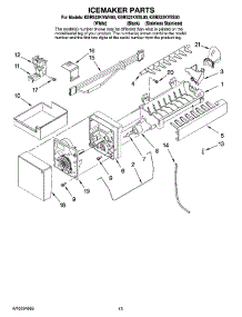 08 - Icemaker Parts, Optional Parts parts for Kitchenaid Refrigerator KBRS22KVSS00 from AppliancePartsPros.com