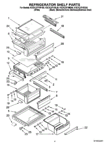 03 - Refrigerator Shelf Parts parts for Kitchenaid Refrigerator KSCK23FVMS00 from AppliancePartsPros.com