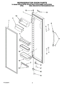 06 - Refrigerator Door Parts parts for Kitchenaid Refrigerator KSCK23FVMS00 from AppliancePartsPros.com