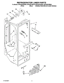 02 - Refrigerator Liner Parts parts for Kitchenaid Refrigerator KSCK25FVWH00 from AppliancePartsPros.com