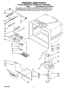 03 - Freezer Liner Parts parts for Kitchenaid Refrigerator KBRS20EVBL00 from AppliancePartsPros.com