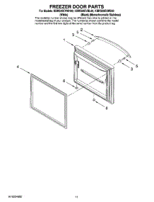 06 - Freezer Door Parts parts for Kitchenaid Refrigerator KBRS20EVBL00 from AppliancePartsPros.com
