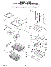 07 - Shelf Parts parts for Kitchenaid Refrigerator KBRS20EVBL00 from AppliancePartsPros.com