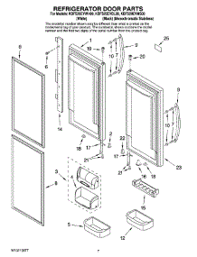 04 - Refrigerator Door Parts parts for Kitchenaid Refrigerator KBFS20EVMS00 from AppliancePartsPros.com