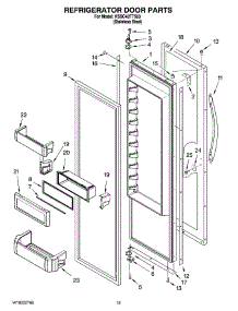 09 - Refrigerator Door Parts parts for Kitchenaid Refrigerator KSSC42FTS03 from AppliancePartsPros.com