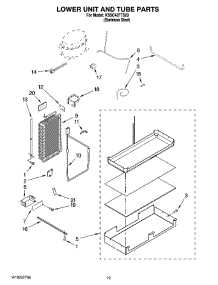12 - Lower Unit And Tube Parts parts for Kitchenaid Refrigerator KSSC42FTS03 from AppliancePartsPros.com