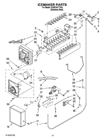 13 - Icemaker Parts parts for Kitchenaid Refrigerator KSSC42FTS03 from AppliancePartsPros.com