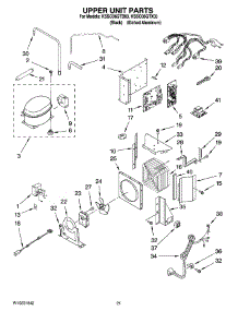 13 - Upper Unit Parts parts for Kitchenaid Refrigerator KSSO36QTB03 from AppliancePartsPros.com