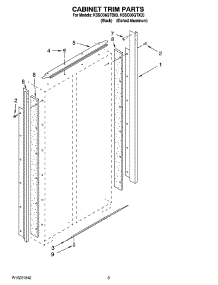02 - Cabinet Trim Parts parts for Kitchenaid Refrigerator KSSO36QTX03 from AppliancePartsPros.com