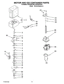 09 - Motor And Ice Container Parts parts for Kitchenaid Refrigerator KSSO36QTX03 from AppliancePartsPros.com