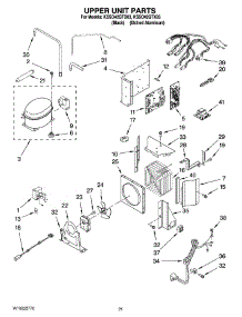 13 - Upper Unit Parts parts for Kitchenaid Refrigerator KSSO42QTX03 from AppliancePartsPros.com