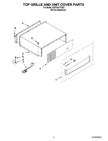 03 - Top Grille And Unit Cover Parts parts for Kitchenaid Refrigerator KBFO42FTX03 from AppliancePartsPros.com