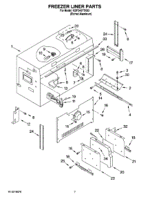 05 - Freezer Liner Parts parts for Kitchenaid Refrigerator KBFO42FTX03 from AppliancePartsPros.com