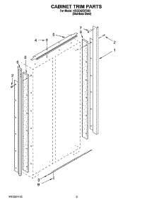 02 - Cabinet Trim Parts parts for Kitchenaid Refrigerator KSSC42QTS03 from AppliancePartsPros.com