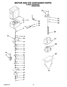 09 - Motor And Ice Container Parts parts for Kitchenaid Refrigerator KSSC42QTS03 from AppliancePartsPros.com