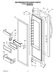 10 - Refrigerator Door Parts parts for Kitchenaid Refrigerator KSSC42QTS03 from AppliancePartsPros.com