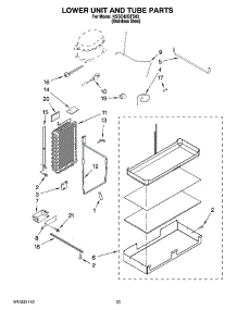 14 - Lower Unit And Tube Parts parts for Kitchenaid Refrigerator KSSC42QTS03 from AppliancePartsPros.com