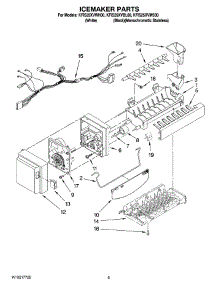 05 - Icemaker Parts parts for Kitchenaid Refrigerator KFIS25XVWH00 from AppliancePartsPros.com