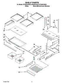 03 - Shelf Parts parts for Kitchenaid Refrigerator KFIS20XVMS00 from AppliancePartsPros.com