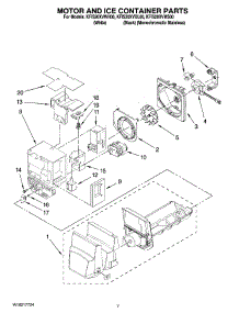 04 - Motor And Ice Container Parts parts for Kitchenaid Refrigerator KFIS20XVMS00 from AppliancePartsPros.com