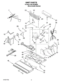 05 - Unit Parts parts for Kitchenaid Refrigerator KBFL25EVMS00 from AppliancePartsPros.com