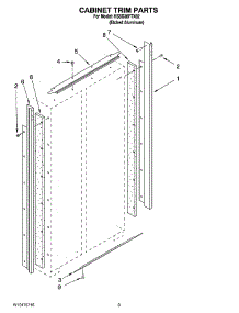 02 - Cabinet Trim Parts parts for Kitchenaid Refrigerator KSSS36FTX02 from AppliancePartsPros.com