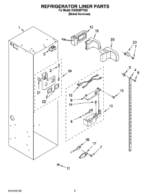 04 - Refrigerator Liner Parts parts for Kitchenaid Refrigerator KSSS36FTX02 from AppliancePartsPros.com