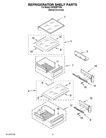 07 - Refrigerator Shelf Parts parts for Kitchenaid Refrigerator KSSS36FTX02 from AppliancePartsPros.com