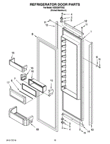 09 - Refrigerator Door Parts parts for Kitchenaid Refrigerator KSSS36FTX02 from AppliancePartsPros.com