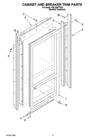 02 - Cabinet And Breaker Trim Parts parts for Kitchenaid Refrigerator KBLO36FTX03 from AppliancePartsPros.com